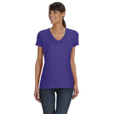Fruit of the Loom Ladies' HD Cotton™ V-Neck T-Shirt L39VR Ladies' HD Cotton™ V-Neck T-Shirt Thumbnail