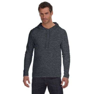 Adult Lightweight Long-Sleeve Hooded T-Shirt Thumbnail
