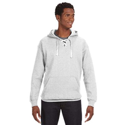 J. America Adult Sport Lace Hooded Sweatshirt JA8830 Adult Sport Lace Hooded Sweatshirt Thumbnail