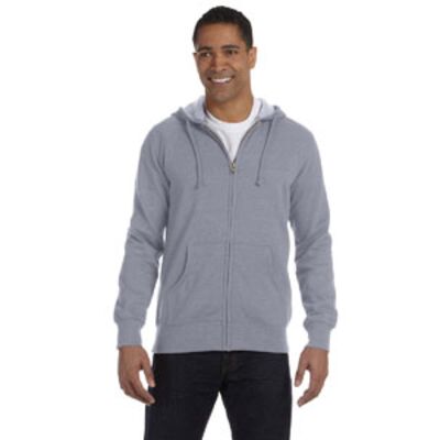 Unisex Heathered Full-Zip Hooded Sweatshirt Thumbnail