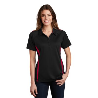 Sport Tek Women's PosiCharge ® Micro Mesh Colorblock Polo LST685 Women's PosiCharge ® Micro Mesh Colorblock Polo Thumbnail