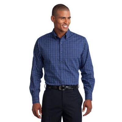 Port Authority Tall Tattersall Easy Care Shirt TLS642 Tall Tattersall Easy Care Shirt Thumbnail