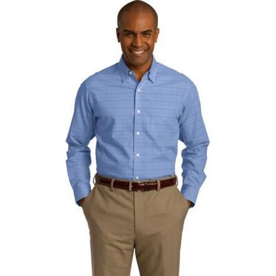 Red House Windowpane Plaid Non Iron Shirt RH70 Windowpane Plaid Non Iron Shirt Thumbnail