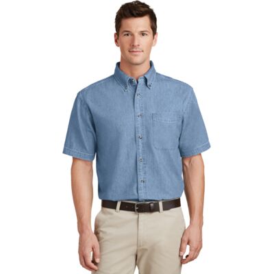 Port & Company Short Sleeve Value Denim Shirt SP11 Short Sleeve Value Denim Shirt Thumbnail