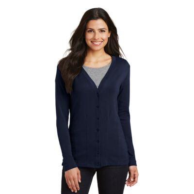 Port Authority Women's Modern Stretch Cotton Cardigan L515 Women's Modern Stretch Cotton Cardigan Thumbnail