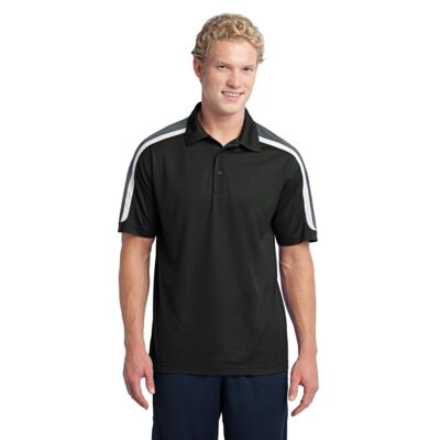 Sport Tek Tricolor Shoulder Micropique Sport Wick ® Polo ST658 Tricolor Shoulder Micropique Sport Wick ® Polo Thumbnail