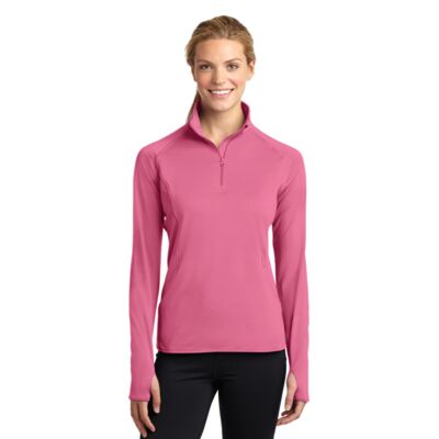 Sport Tek Women's Sport Wick ® Stretch 1/4 Zip Pullover LST850 Women's Sport Wick ® Stretch 1/4 Zip Pullover Thumbnail