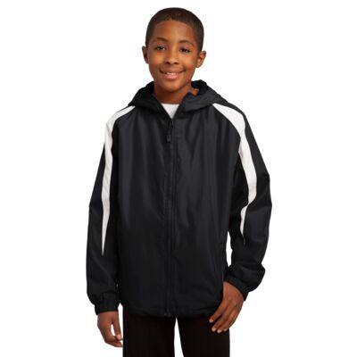 Sport Tek Youth Fleece Lined Colorblock Jacket YST81 Youth Fleece Lined Colorblock Jacket Thumbnail