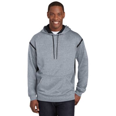 Sport Tek Tech Fleece Colorblock Hooded Sweatshirt F246 Tech Fleece Colorblock Hooded Sweatshirt Thumbnail