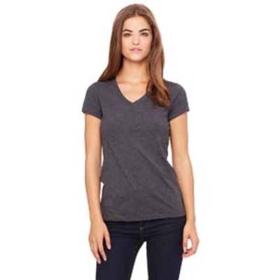 Ladies' Jersey Short-Sleeve V-Neck T-Shirt Thumbnail