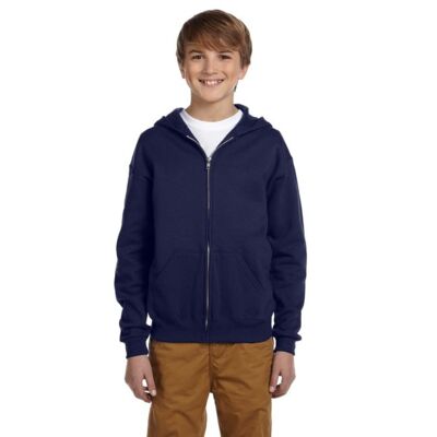 Jerzees Youth NuBlend® Fleece Full-Zip Hooded Sweatshirt 993B Youth NuBlend® Fleece Full-Zip Hooded Sweatshirt Thumbnail