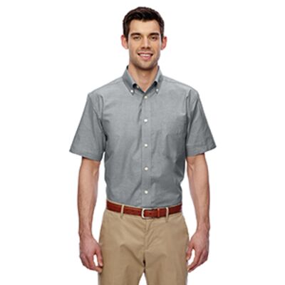 Harriton Men's Short-Sleeve Oxford with Stain-Release M600S Men's Short-Sleeve Oxford with Stain-Release Thumbnail