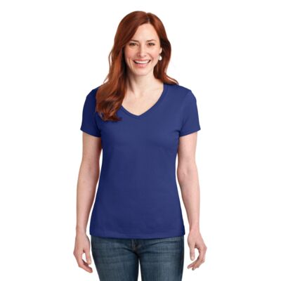 Hanes Women's Perfect T Cotton V Neck T Shirt S04V Women's Perfect T Cotton V Neck T Shirt Thumbnail