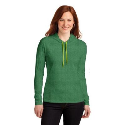Anvil Ladies 100% Combed Ring Spun Cotton Long Sleeve Hooded T Shirt 887L Ladies 100% Combed Ring Spun Cotton Long Sleeve Hooded T Shirt Thumbnail