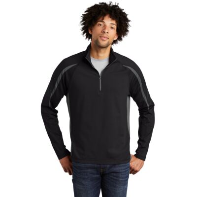 Sport Tek Sport Wick ® Stretch 1/4 Zip Colorblock Pullover ST851 Sport Wick ® Stretch 1/4 Zip Colorblock Pullover Thumbnail