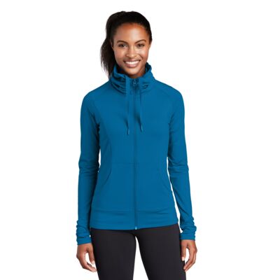 Sport Tek Women's Sport Wick ® Stretch Full Zip Jacket LST852 Women's Sport Wick ® Stretch Full Zip Jacket Thumbnail