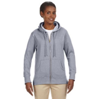 Ladies' Heathered Full-Zip Hooded Sweatshirt Thumbnail