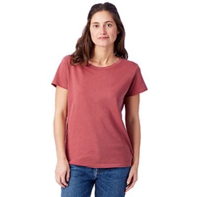 Ladies' Vintage Garment-Dyed Distressed T-Shirt Thumbnail
