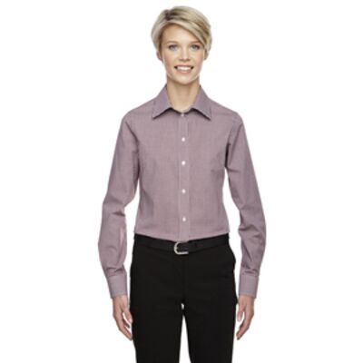 Ladies' Ladies' Crown Collection® Gingham Check Woven Shirt Thumbnail