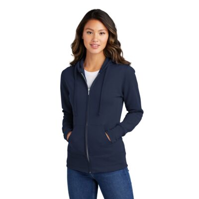 Port & Company Women's Core Fleece Full Zip Hooded Sweatshirt LPC78ZH Women's Core Fleece Full Zip Hooded Sweatshirt Thumbnail