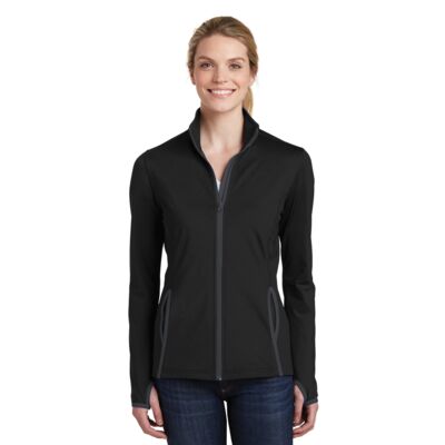 Sport Tek Women's Sport Wick ® Stretch Contrast Full Zip Jacket LST853 Women's Sport Wick ® Stretch Contrast Full Zip Jacket Thumbnail