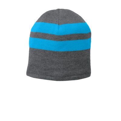 Port & Company Fleece Lined Striped Beanie Cap C922 Fleece Lined Striped Beanie Cap Thumbnail