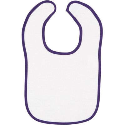 Infant Contrast Trim Terry Bib Thumbnail