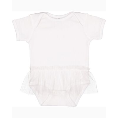 Rabbit Skins Infant Baby Rib Lap Shoulder Tutu Creeper 4422 Infant Baby Rib Lap Shoulder Tutu Creeper Thumbnail
