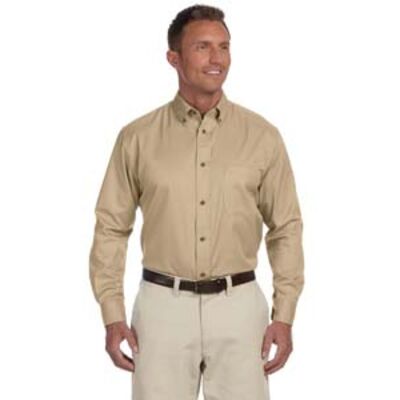Men's Tall Easy Blend™ Long-Sleeve Twill Shirt with Stain-Release Thumbnail