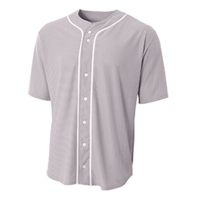 Youth Short Sleeve Full Button Baseball Jersey Thumbnail