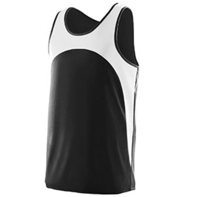 Adult Wicking Polyester Sleeveless Jersey with Contrast Inserts Thumbnail