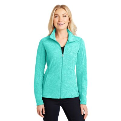 Port Authority Women's Heather Microfleece Full Zip Jacket L235 Women's Heather Microfleece Full Zip Jacket Thumbnail