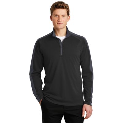 Sport Tek Sport Wick ® Textured Colorblock 1/4 Zip Pullover ST861 Sport Wick ® Textured Colorblock 1/4 Zip Pullover Thumbnail