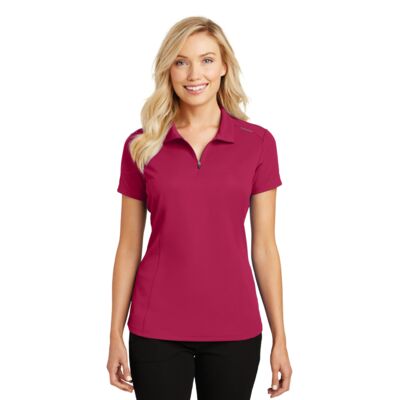 Port Authority Women's Pinpoint Mesh Zip Polo L580 Women's Pinpoint Mesh Zip Polo Thumbnail
