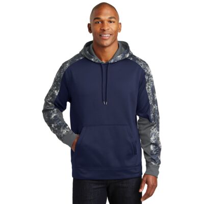 Sport Tek Sport Wick ® Mineral Freeze Fleece Colorblock Hooded Pullover ST231 Sport Wick ® Mineral Freeze Fleece Colorblock Hooded Pullover Thumbnail