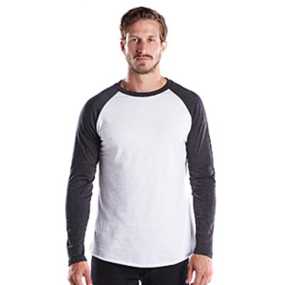 Men's USA Made Long-Sleeve Baseball Raglan T-Shirt Thumbnail