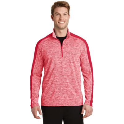 Sport Tek PosiCharge ® Electric Heather Colorblock 1/4 Zip Pullover ST397 PosiCharge ® Electric Heather Colorblock 1/4 Zip Pullover Thumbnail