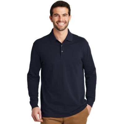 Port Authority EZCotton ® Long Sleeve Polo K8000LS EZCotton ® Long Sleeve Polo Thumbnail