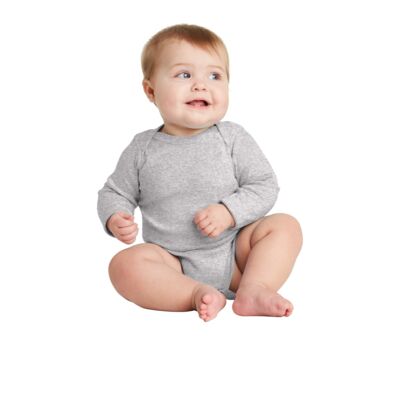 Infant Long Sleeve Baby Rib Bodysuit Thumbnail