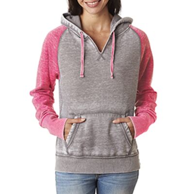 Ladies' Zen Contrast Pullover Hooded Sweatshirt Thumbnail