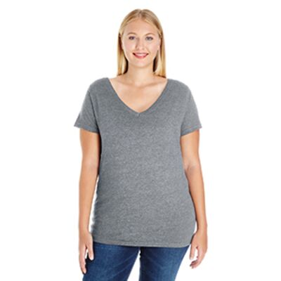 Ladies' Curvy V-Neck T-Shirt Thumbnail