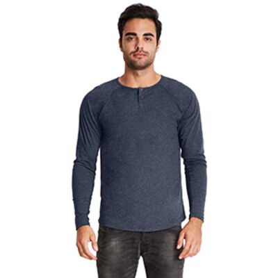 Men's Triblend Long-Sleeve Henley Thumbnail