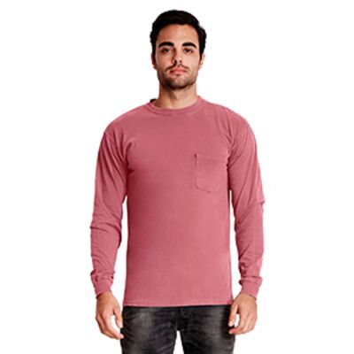 Adult Inspired Dye Long-Sleeve Crew with Pocket Thumbnail