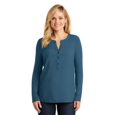 Port Authority Women's Concept Henley Tunic LK5432 Women's Concept Henley Tunic Thumbnail
