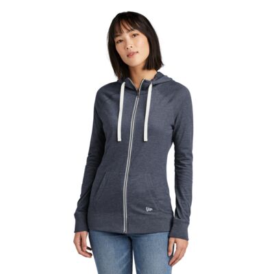 New Era Women's Sueded Cotton Blend Full Zip Hoodie LNEA122 Women's Sueded Cotton Blend Full Zip Hoodie Thumbnail