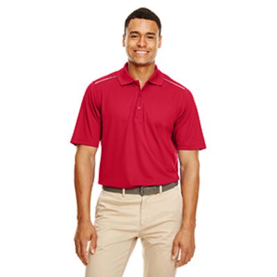 Men's Radiant Performance Piqué Polo with Reflective Piping Thumbnail