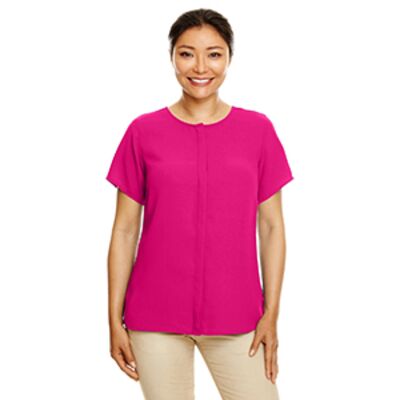 Ladies' Perfect Fit™  Short-Sleeve Crepe Blouse Thumbnail