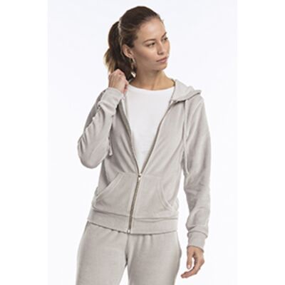 Ladies' USA Made Velour Full-Zip Hoodie Thumbnail