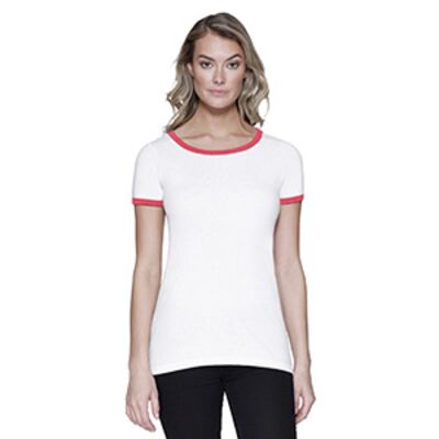StarTee Ladies' CVC Ringer T-Shirt ST1431 Ladies' CVC Ringer T-Shirt Thumbnail