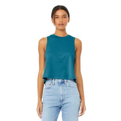 Bella + Canvas Women's Racerback Cropped Tank BC6682 Women's Racerback Cropped Tank Thumbnail